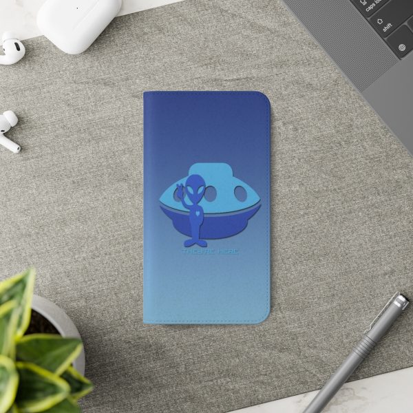 Flip Cases - They're Here - Gradient Blue BG