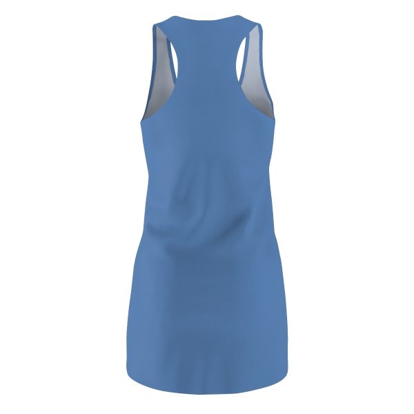 Women's Cut & Sew Racerback Dress (AOP) - END RACE BASED LAW - Blues - Blue BG - Image 2