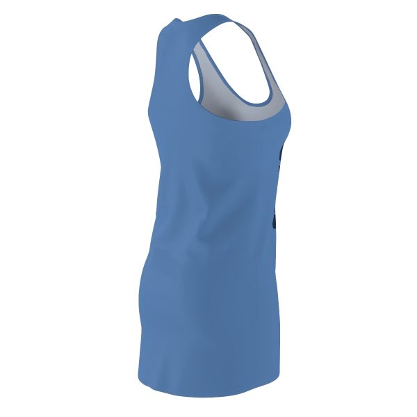 Women's Cut & Sew Racerback Dress (AOP) - END RACE BASED LAW - Blues - Blue BG - Image 4