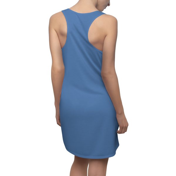 Women's Cut & Sew Racerback Dress (AOP) - END RACE BASED LAW - Blues - Blue BG - Image 7