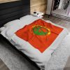 Velveteen Plush Blanket  - Unity4Earth - YellowOrange - Orange BG - Image 12