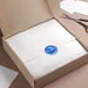 Round Vinyl Stickers - They're Here - Gradient Blue BG - Image 7