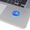 Round Vinyl Stickers - They're Here - Gradient Blue BG - Image 8