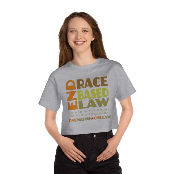 Champion Women's Heritage Cropped T-Shirt - END RACE BASED LAW Canada- Earth Tones - Image 9