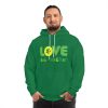 Fashion Hoodie (AOP) - Love One Another - Green - Image 9