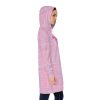 Women's Hoodie Dress (AOP) - Man In Woman Faded Pink Geometric BG - Image 24