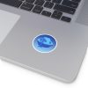 Round Stickers, IndoorOutdoor - They're Here - Gradient Blue BG - Image 5