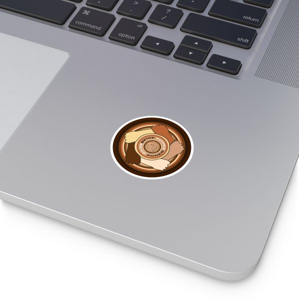 Round Stickers, IndoorOutdoor - Beige Power - Image 5