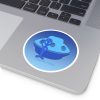 Round Stickers, IndoorOutdoor - They're Here - Gradient Blue BG - Image 12