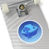 Round Stickers, IndoorOutdoor - They're Here - Gradient Blue BG - Image 14