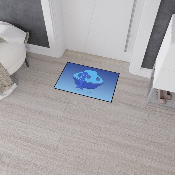Heavy Duty Floor Mat - They're Here - Gradient Blue BG - Image 19