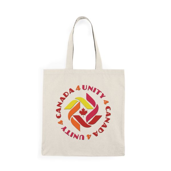 Natural Tote Bag - Unity4Canada - Sunset Colours - Image 2