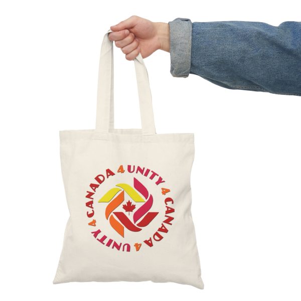 Natural Tote Bag - Unity4Canada - Sunset Colours - Image 6
