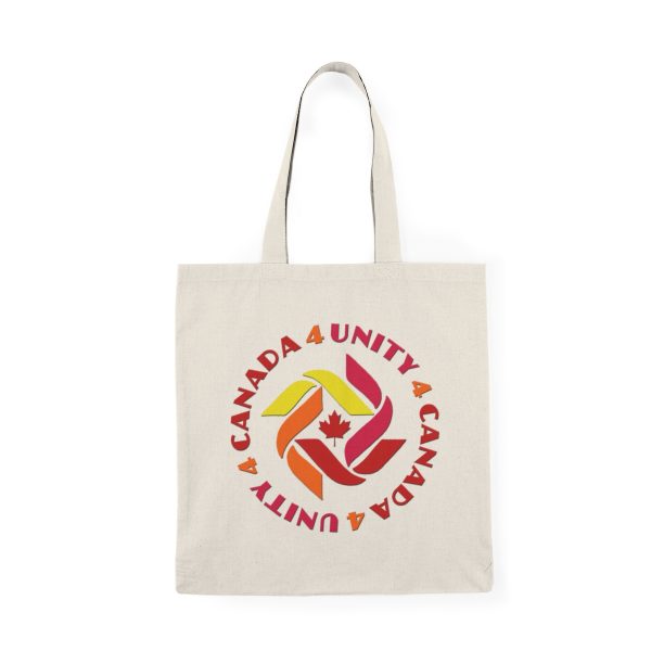 Natural Tote Bag - Unity4Canada - Sunset Colours