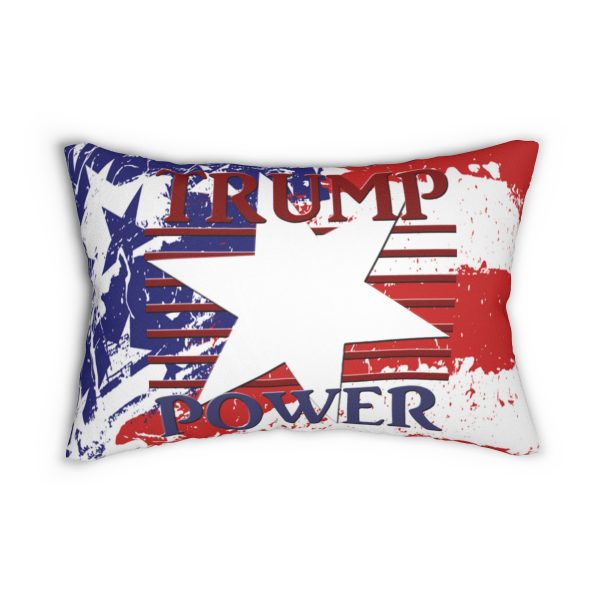 Spun Polyester Lumbar Pillow - TRUMP POWER - Stars and Stripes - Image 2