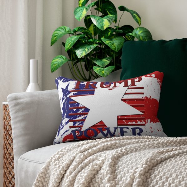 Spun Polyester Lumbar Pillow - TRUMP POWER - Stars and Stripes - Image 5