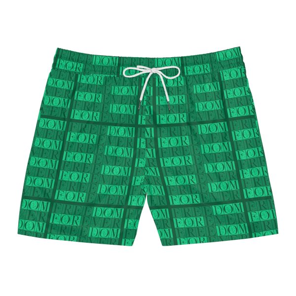 Men's Mid-Length Swim Shorts (AOP) - Freedom LOGO 1 - Image 2