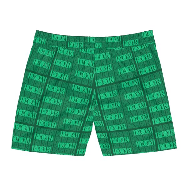 Men's Mid-Length Swim Shorts (AOP) - Freedom LOGO 1 - Image 3