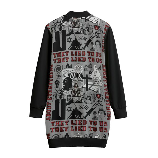 All-Over Print Women's Long Jerseys - They Lied To Us About Everything - Image 2