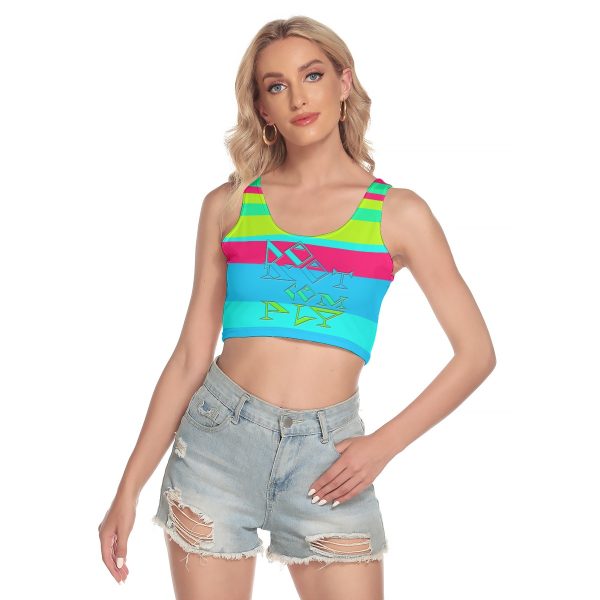 All-Over Print Women's Sport Crop Tank Top