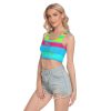 All-Over Print Women's Sport Crop Tank Top - Image 3