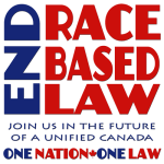 END RACE BASED LAW Canada - Blue Red